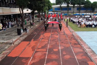 广西工商学校第三十一届田径运动会(航拍)